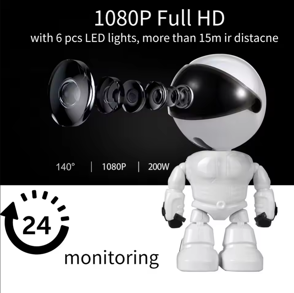Baby Nursery Camera - Умный робот Wi-Fi IP-камера 1080P HD