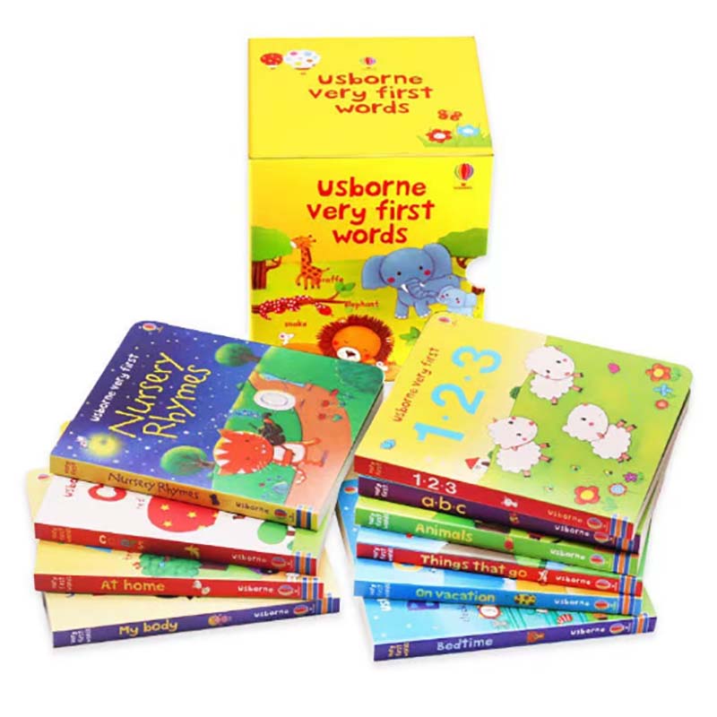 Baby Nursery Books - Коллекция из 10 детских книг-картонок Usborne