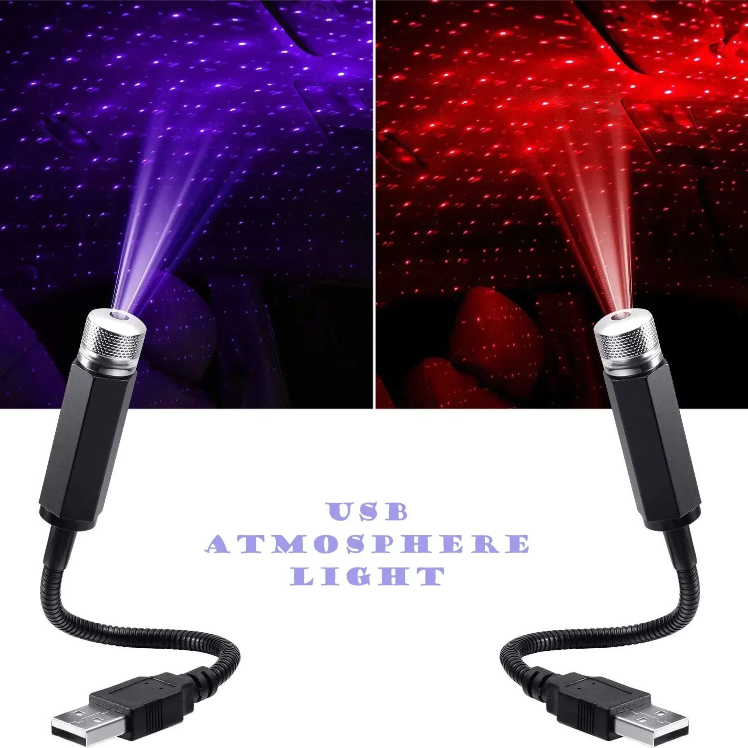 Night Light Projector Stars - QXNY 1 шт. Мини-светодиодный проектор «Звездное