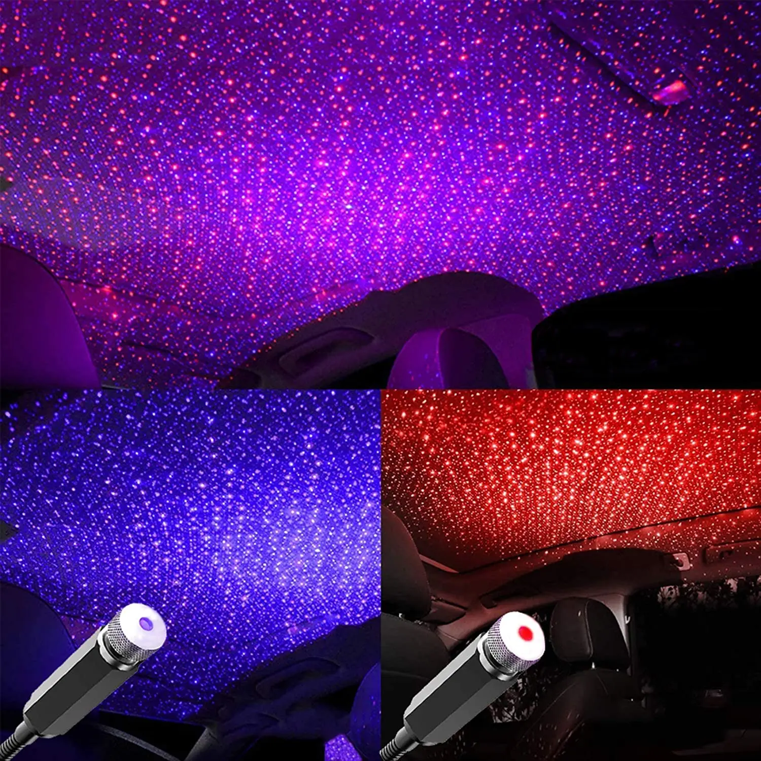 Night Light Projector Stars - Романтический светодиодный ночник «Звездное небо» 5В
