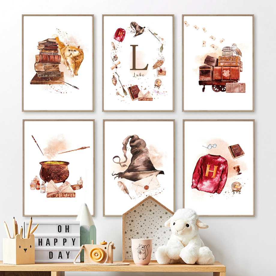 Baby Nursery Books - Настенный декор с алфавитом, картина на