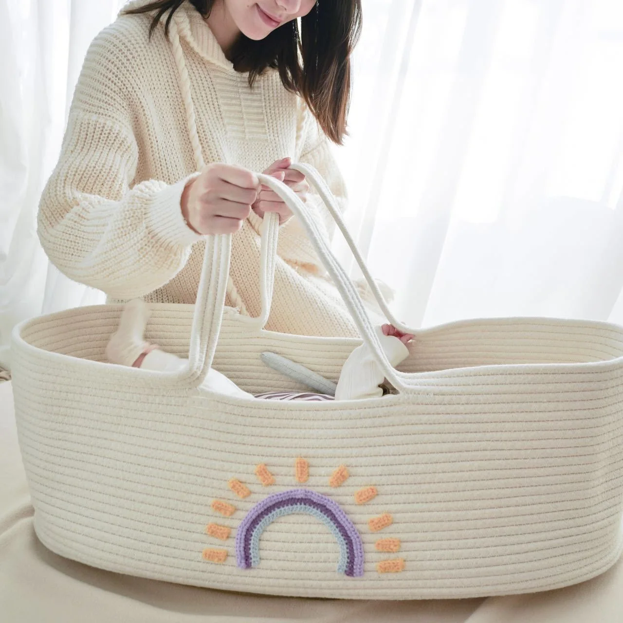 Baby Nursery Basket - Портативная детская корзина для переноски, колыбель