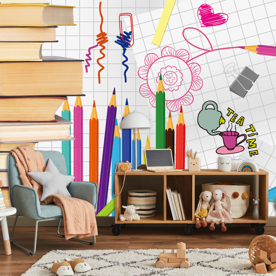 Baby Nursery Books - Пользовательские, легко наносятся, обои для гостиной,