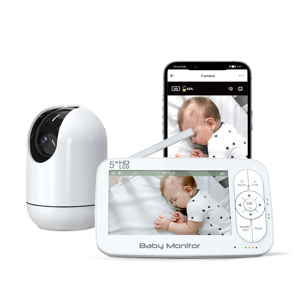 Baby Nursery Camera - 5-дюймовый 2-мегапиксельный 1080P приложение с дистанционным