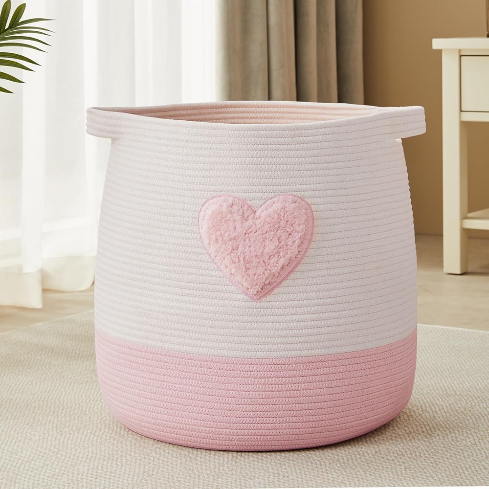 Baby Nursery Basket - Розовая корзина для белья для детей,