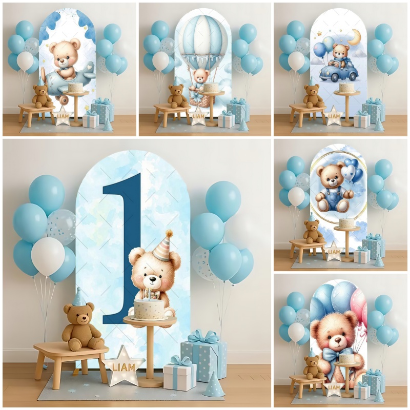 Baby Nursery Hot Air Balloon - Декоративный арочный фон для первого дня