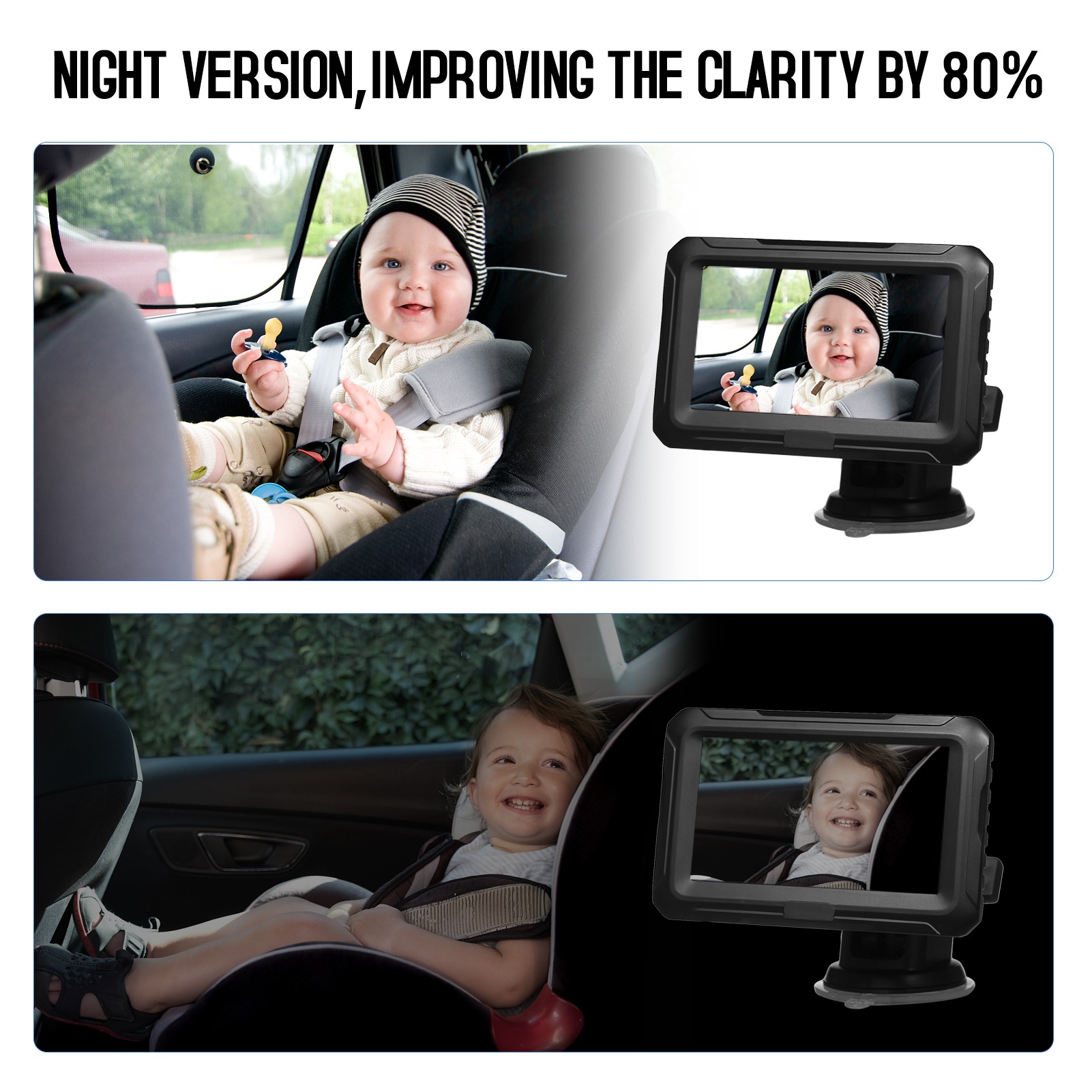Baby Nursery Camera - Автомобильное зеркало-монитор 1080P с камерой и