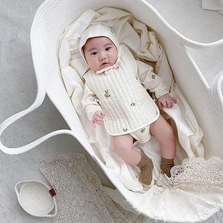 Baby Nursery Basket - Портативная детская корзина-мойза, переноска из хлопчатобумажной