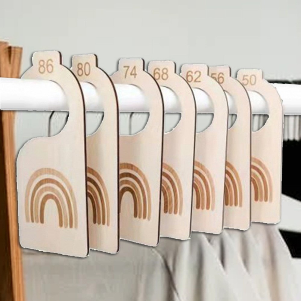Baby Nursery Closet Organization - Деревянные разделители для детских шкафов, карточки
