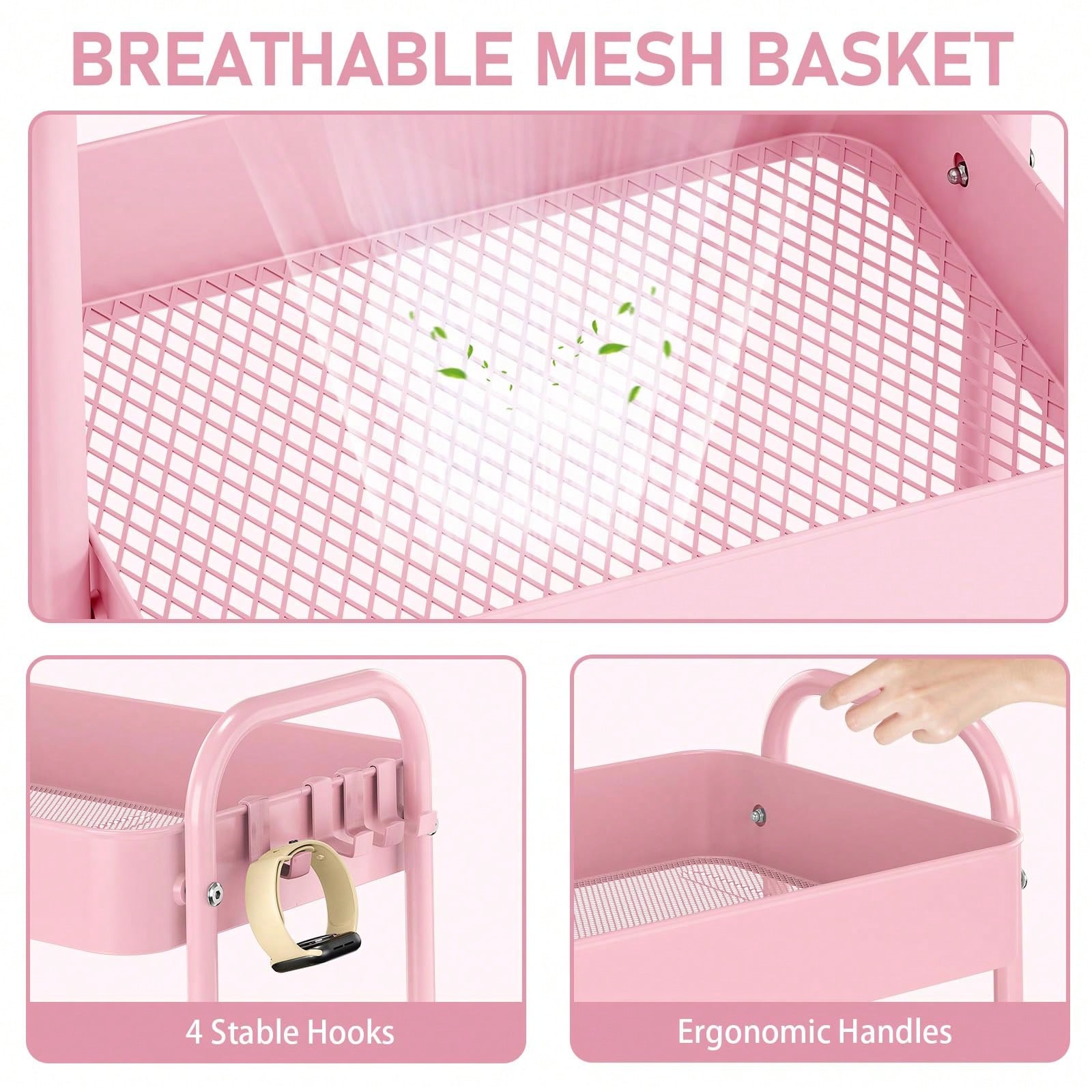 Трехъярусная металлическая тел – обзор и цена Baby Nursery Basket