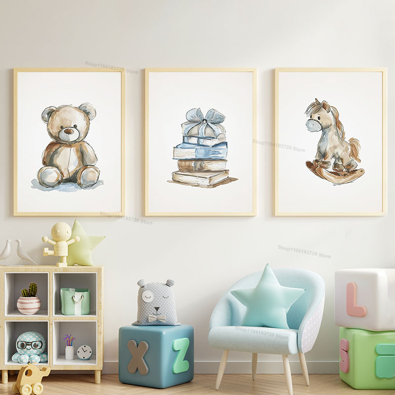 Настенный холст-постер в сканд – обзор и цена Baby Nursery Books