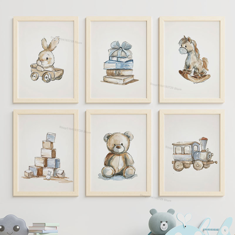Настенный холст-постер в сканд – обзор и цена Baby Nursery Books