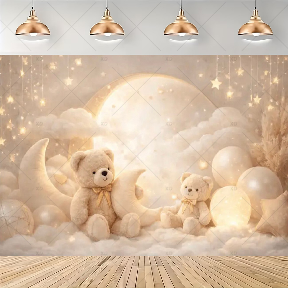 Фон-баннер «Мишка и воздушный  – обзор и цена Baby Nursery Hot Air Balloon