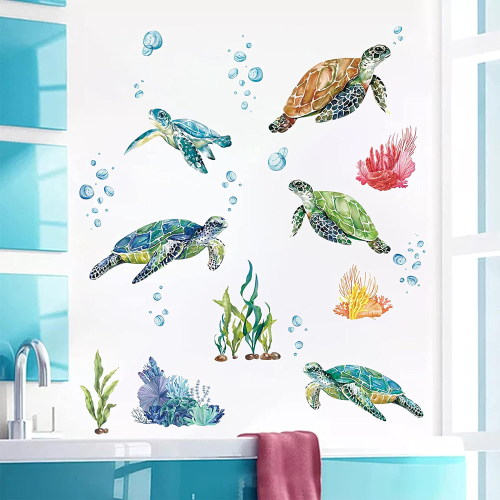 Акварельные морские черепахи,  – обзор и цена Baby Nursery Under The Sea