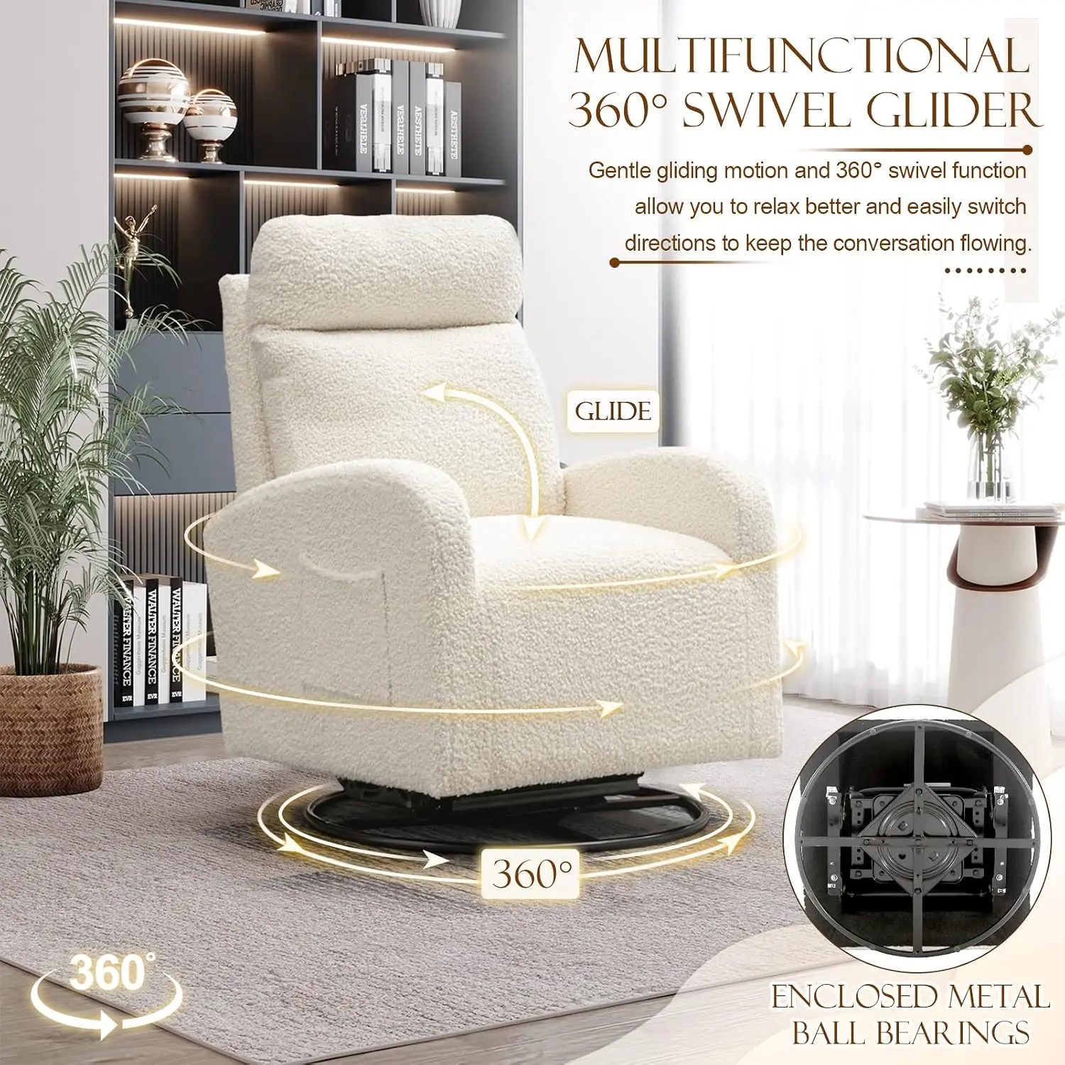 Современное поворотное кресло- – обзор и цена Baby Nursery Glider Chair