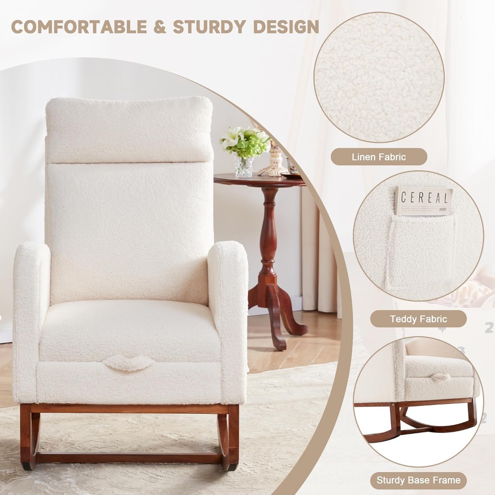 Кресло-качалка Детское кресло  – обзор и цена Baby Nursery Glider Chair
