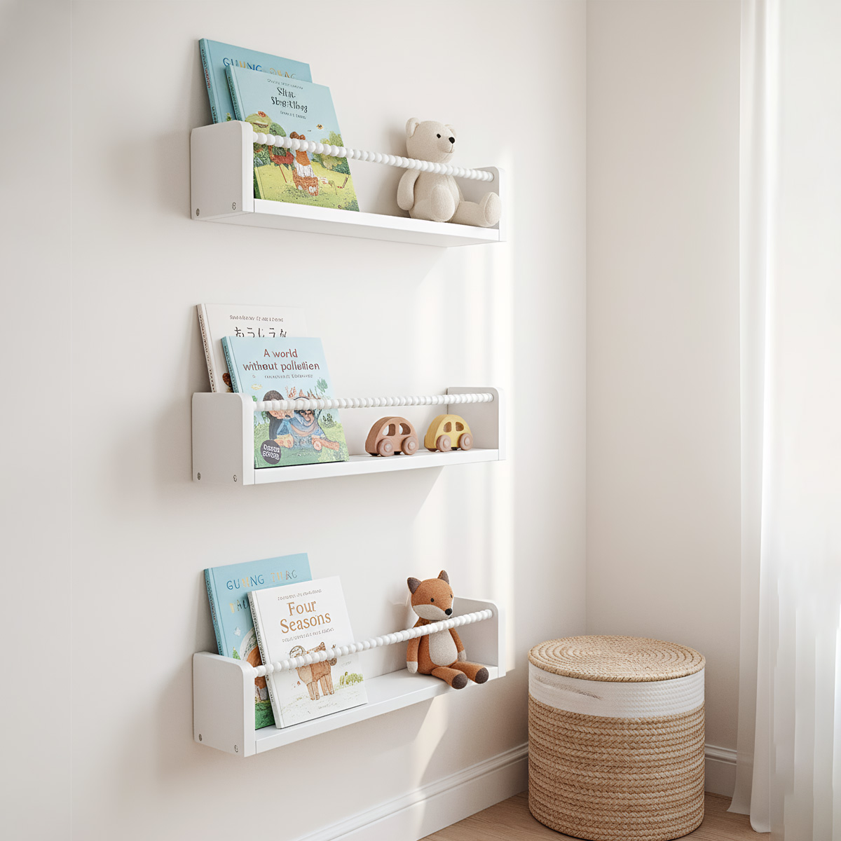 Настенные полки для детских кн – обзор и цена Baby Nursery Books