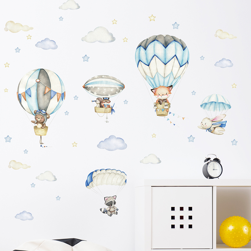 Мультяшные милые животные, воз – обзор и цена Baby Nursery Hot Air Balloon