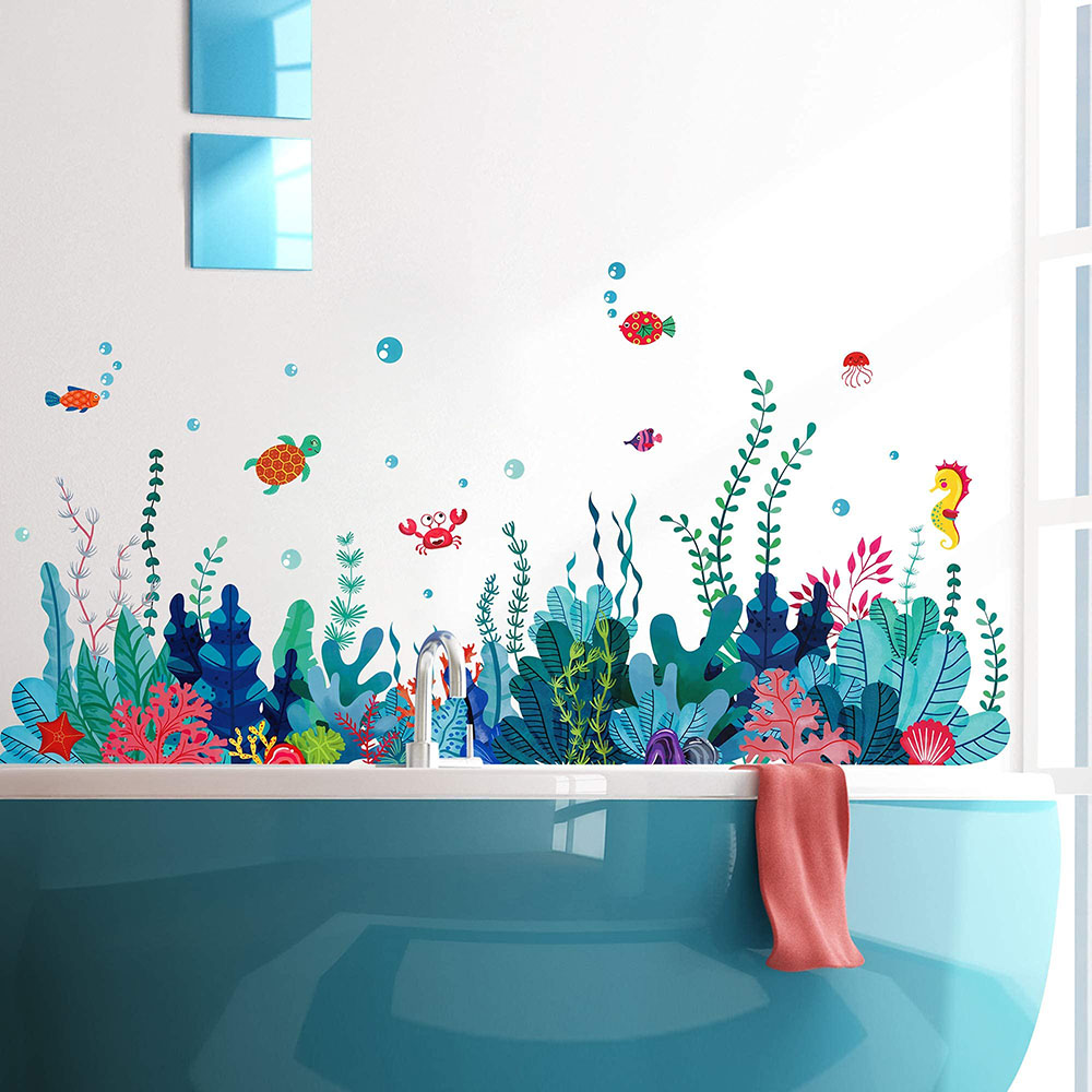 Большие наклейки на стену под  – обзор и цена Baby Nursery Under The Sea