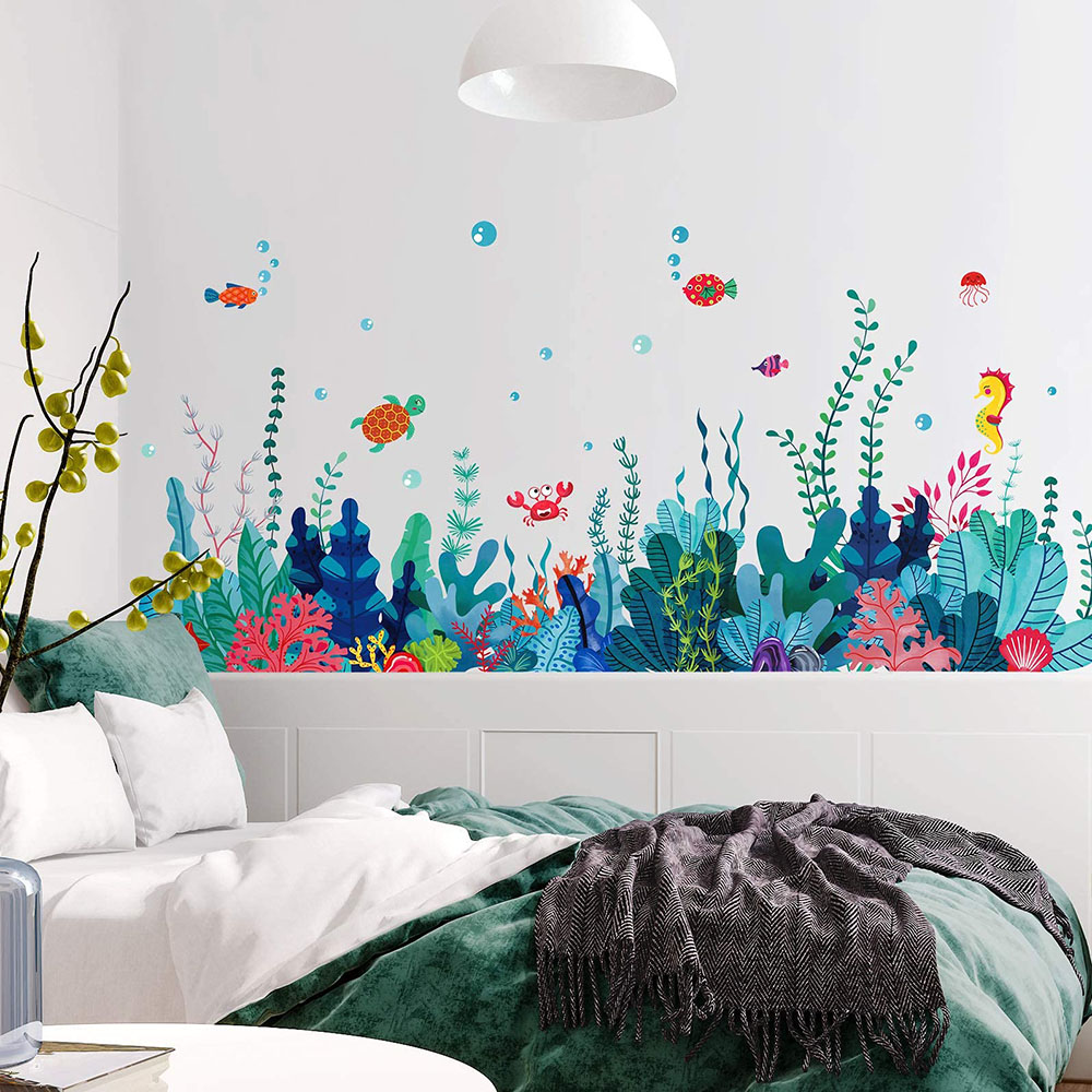 Большие наклейки на стену под  – обзор и цена Baby Nursery Under The Sea