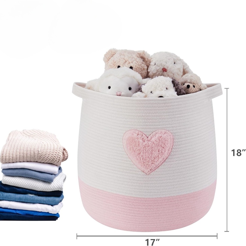 Розовая корзина для белья для  – обзор и цена Baby Nursery Basket