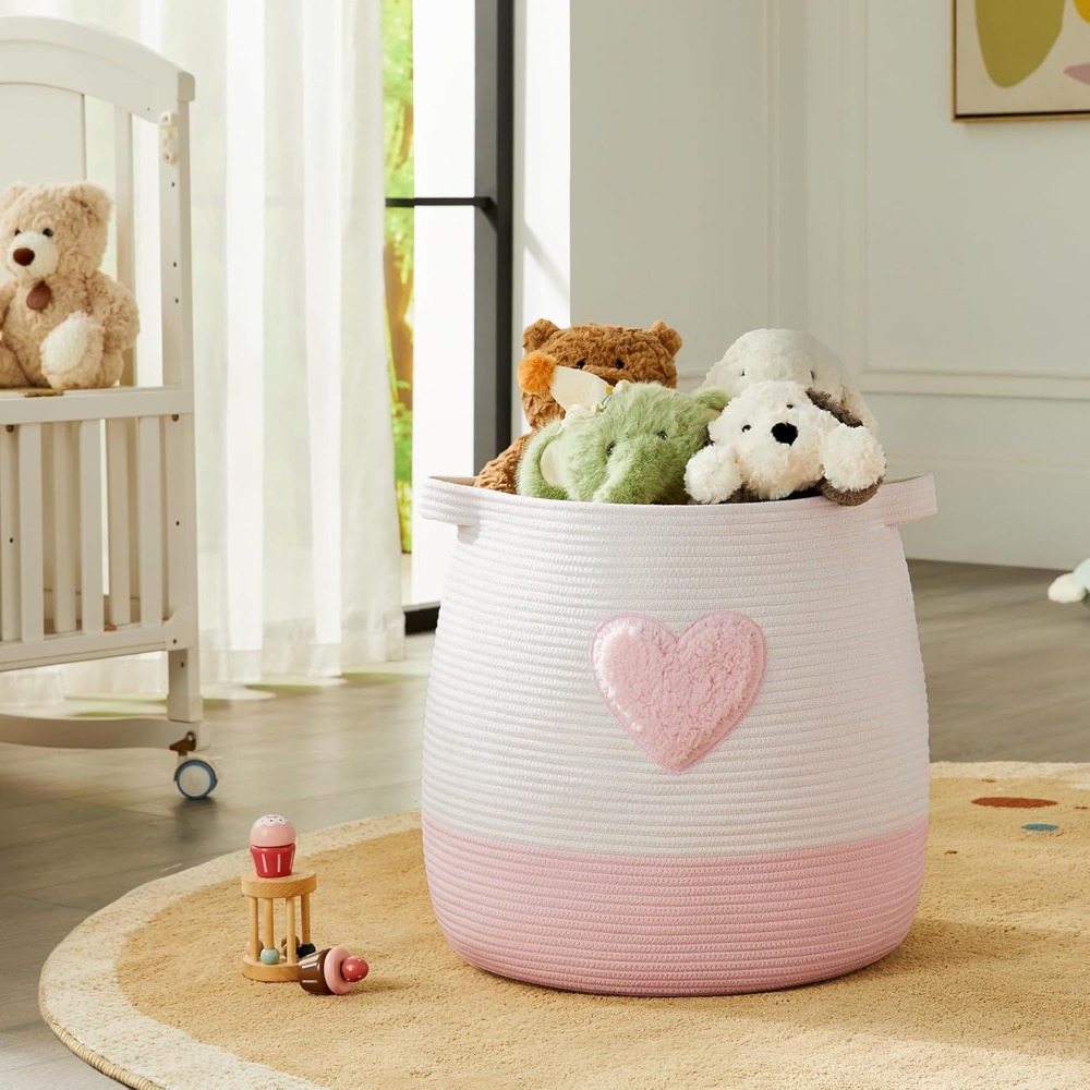 Розовая корзина для белья для  – обзор и цена Baby Nursery Basket