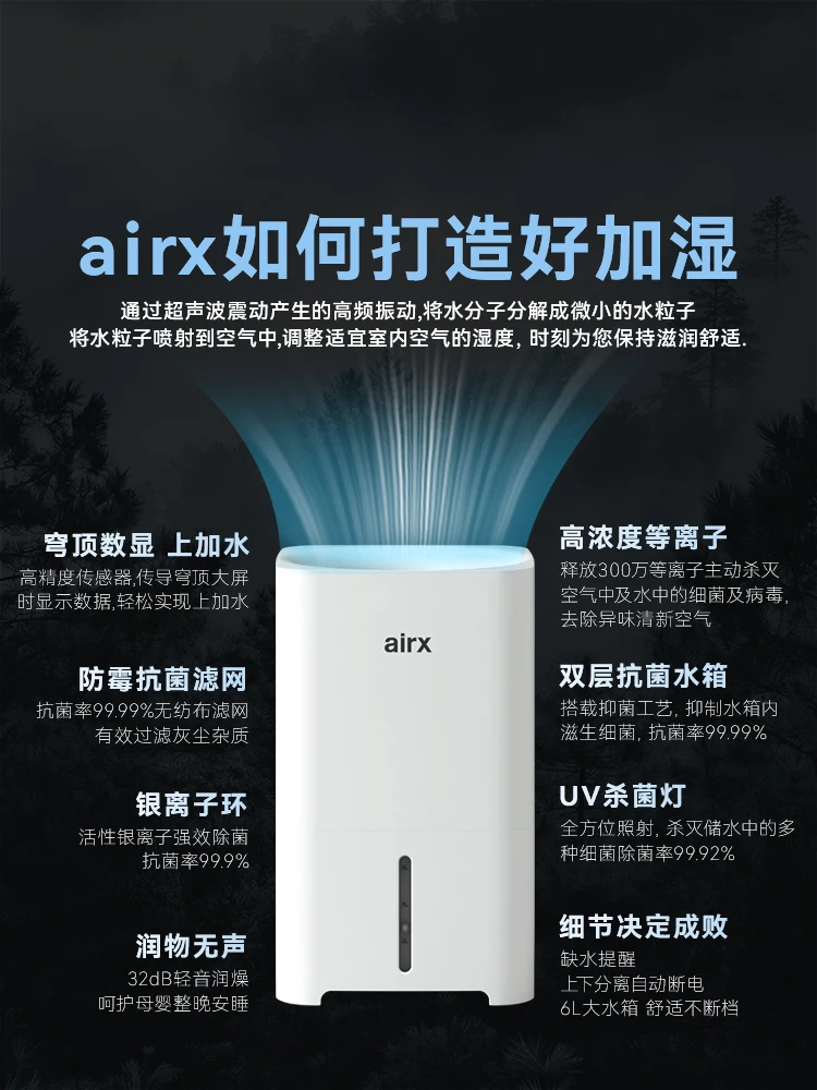 Увлажнитель воздуха airx 220В, – обзор и цена Humidifier Nursery Quiet