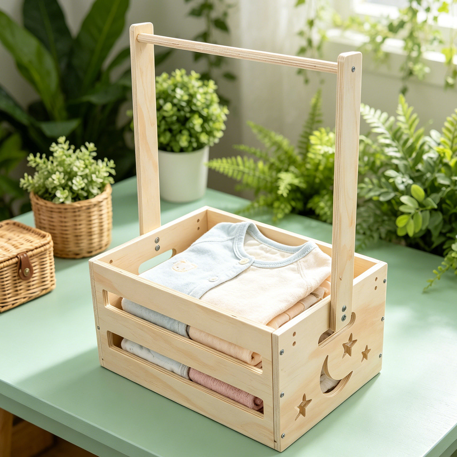Портативная деревянная корзина – обзор и цена Baby Nursery Closet Organization